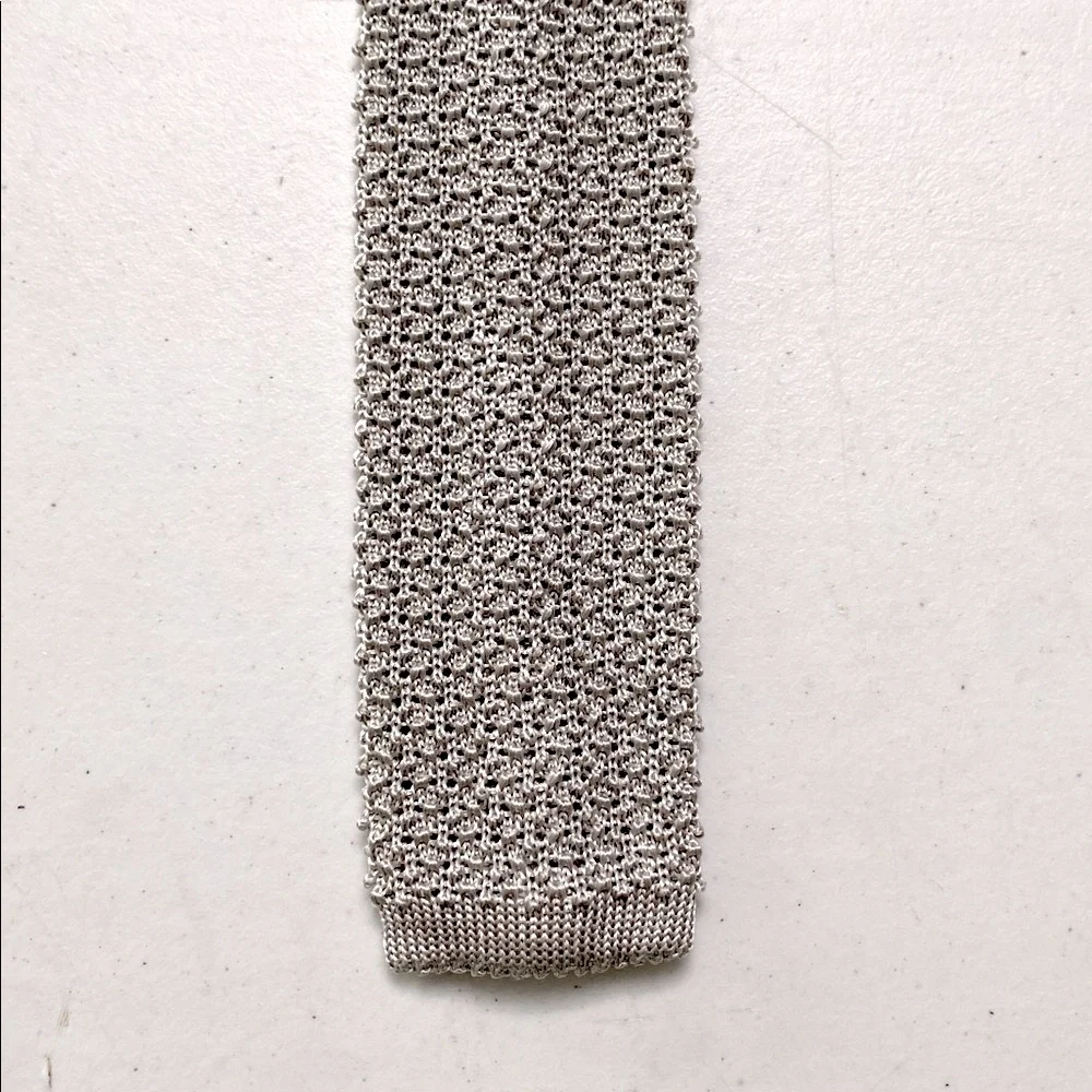 Polo Ralph Lauren Men's Grey Silk Knit Tie